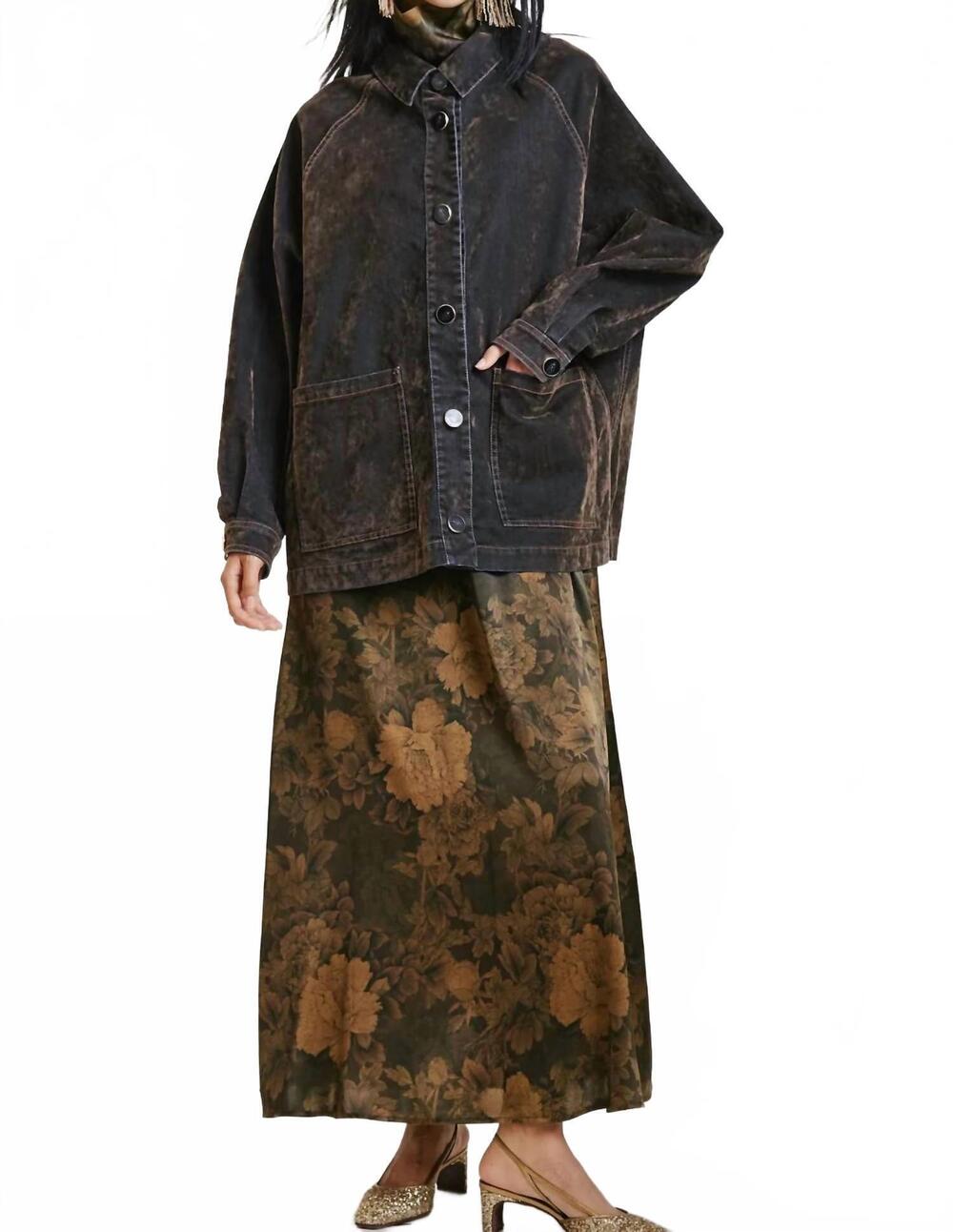 NEW MOMONI yame coat in verde militare